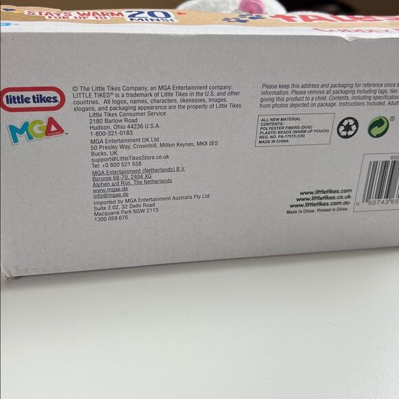 Little Tikes Rescue Tales Cuddly Pup Frenchie Microwavable Pouch NEW - Picture 3 of 4